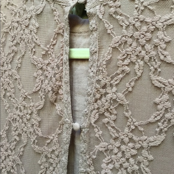 AEO Dusty Rose High Neck Lace Tunic M - Picture 6 of 6